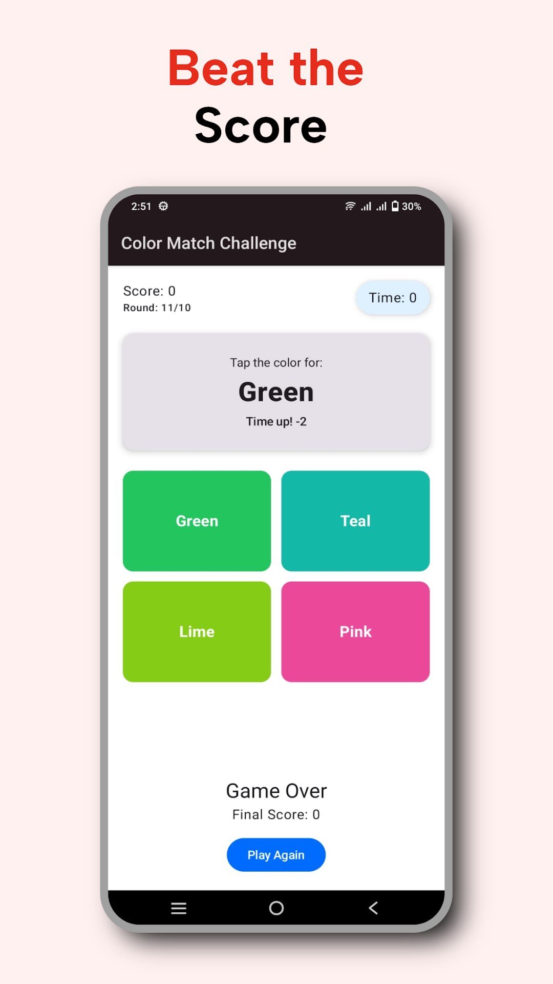 Color Match levels