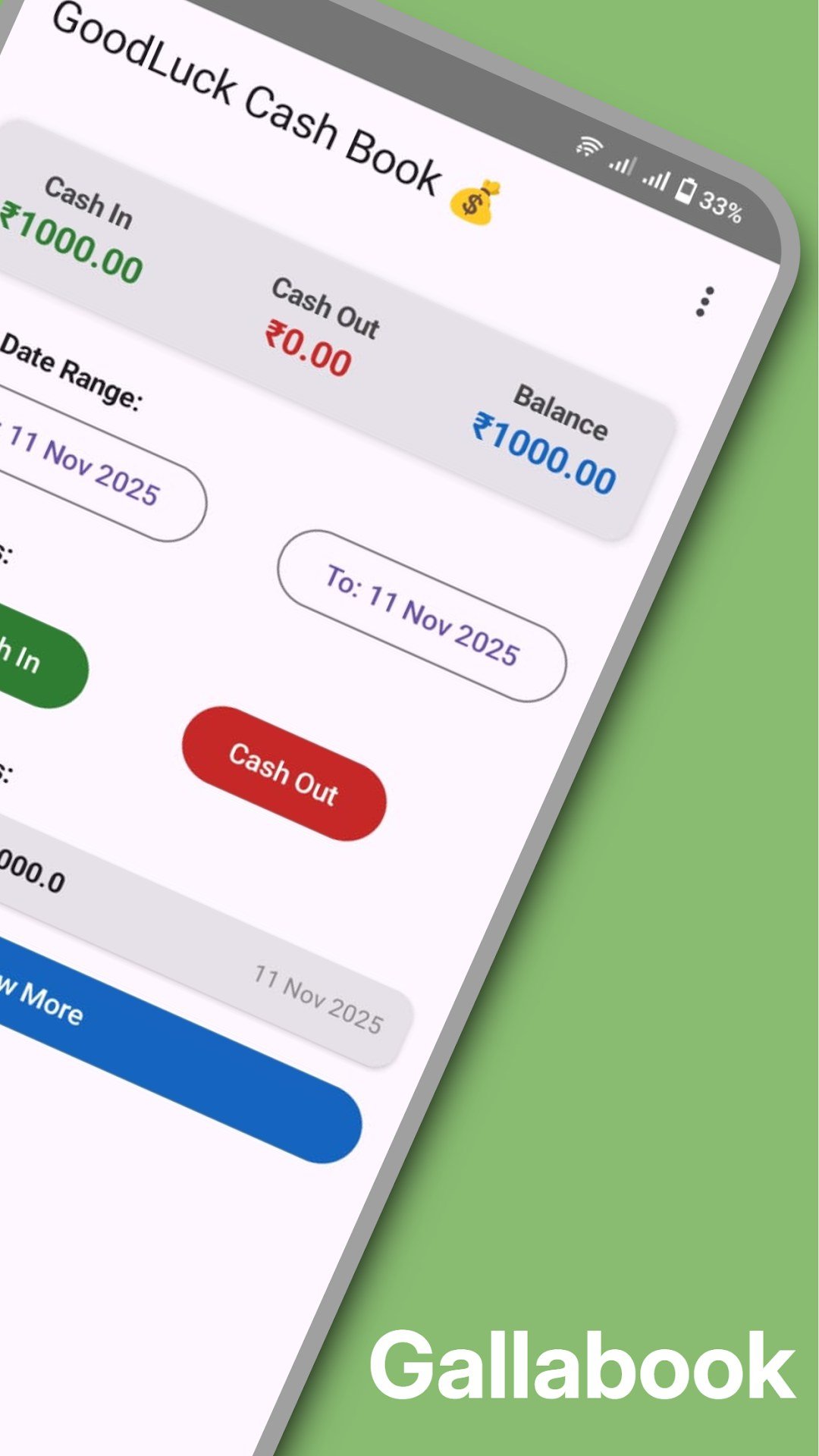 Gallabook balance summary